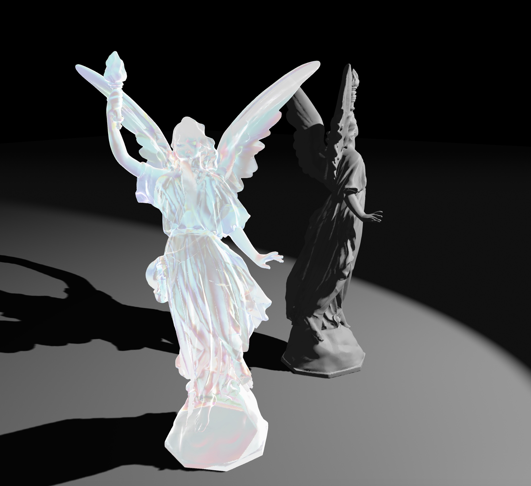 Glass sculpture